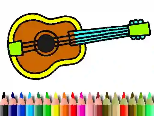 Spel Back To School: Music Instrument Coloring Book aanlyn