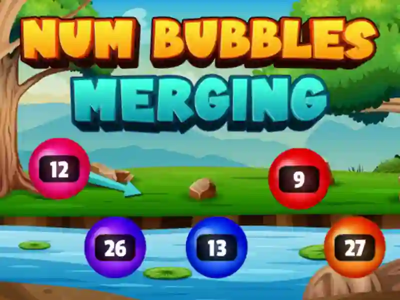 Spel Num Bubbles Merging aanlyn