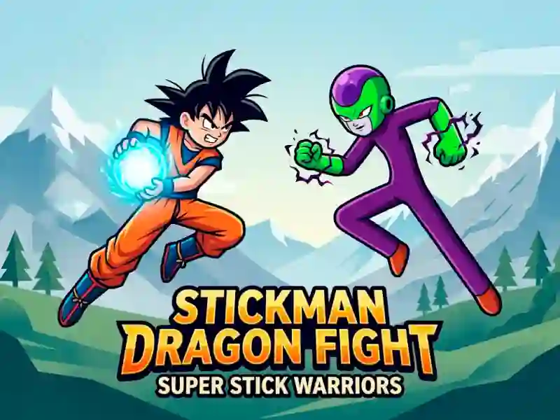 Spel Stickman Dragon Fight - Super Stick Warriors aanlyn