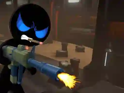 Spel Stickman Armed Assassin Cold Space aanlyn