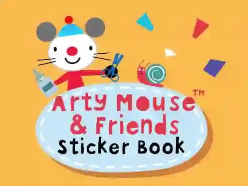 Spel Arty Mouse & Friends Sticker Book aanlyn