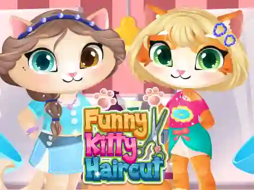Spel Funny Kitty Haircut aanlyn