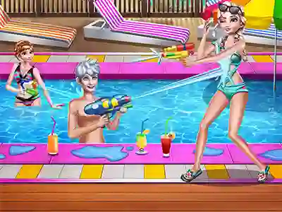 Spel Sisters Pool Party aanlyn