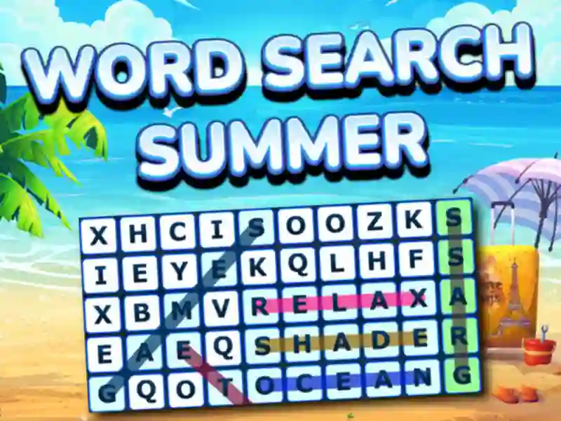 Spel Word Search Summer aanlyn