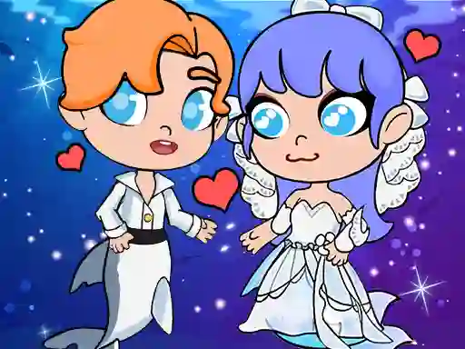 Spel Mermaid Wedding World aanlyn