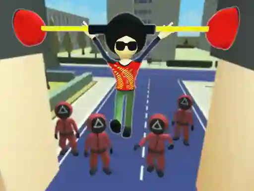 Spel Squid Fall Guy aanlyn