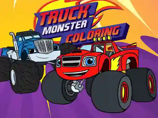 Spel Truck Monster Coloring aanlyn