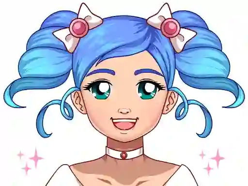 Spel Kawaii Magical Girl Dress Up Game aanlyn