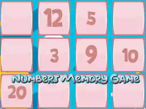Spel Memory Game With Numbers aanlyn