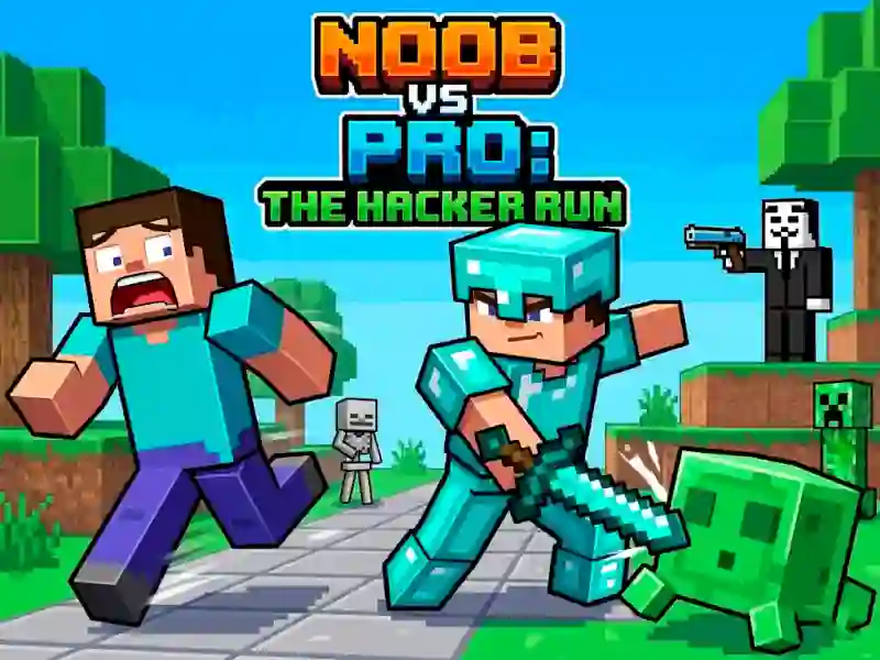 Spel Noob vs Pro Help Hacker danger Hacker aanlyn