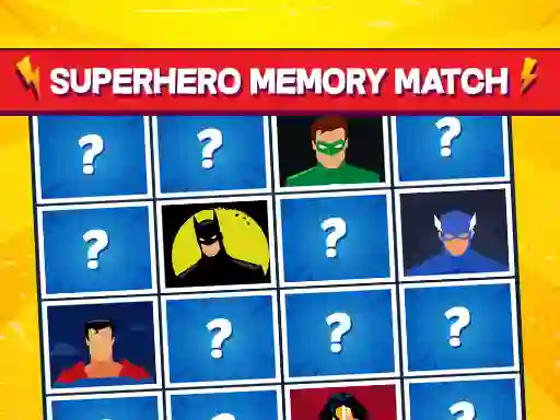 Spel Superhero Memory Match aanlyn