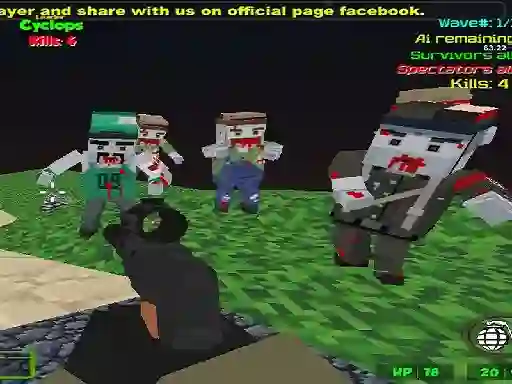 Spel Blocky Combat SWAT Zombie Survival aanlyn