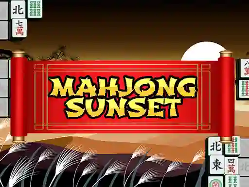 Spel Mahjong Sunset aanlyn