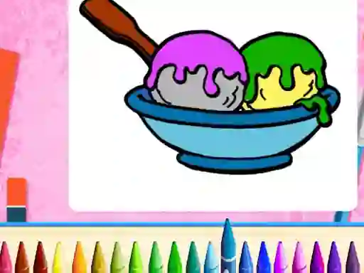 Spel Online Ice Cream Coloring aanlyn