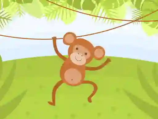 Spel Funny Monkeys Coloring aanlyn