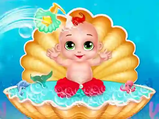 Spel Mermaid Baby Care aanlyn