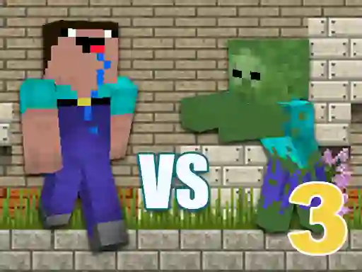 Spel Noob vs Zombies 3 aanlyn