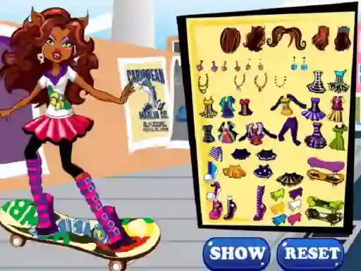 Spel Clawdeen skates aanlyn