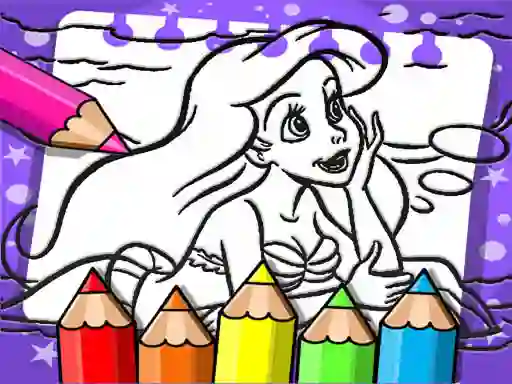 Spel Ariel The Mermaid Coloring Book aanlyn