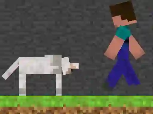Spel Steve and Wolf aanlyn
