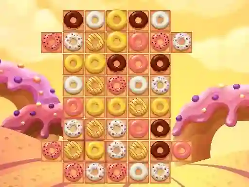 Spel Donuts Match 3 aanlyn