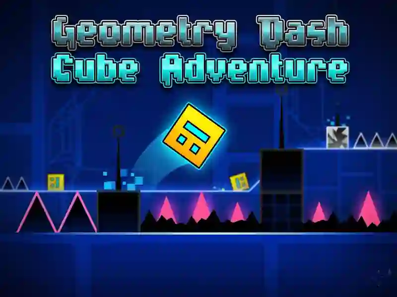 Spel Geometry Dash Cube Adventure aanlyn