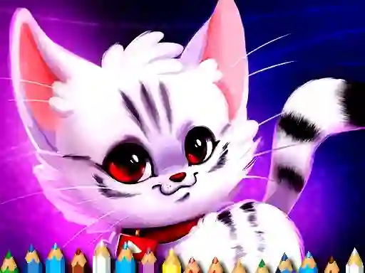 Spel Cute Kitty Coloring aanlyn