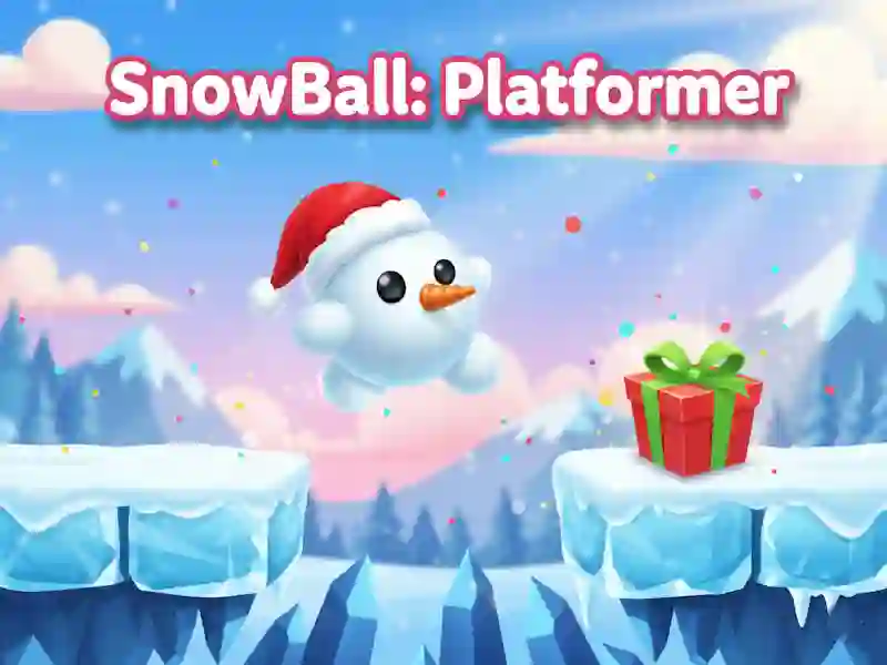Spel SnowBall: Platformer aanlyn