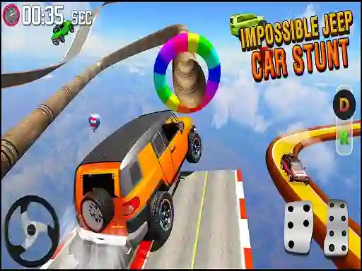 Spel GT Jeep Impossible Mega Dangerous Track aanlyn
