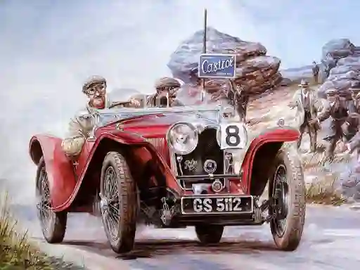 Spel Vintage Cars Puzzle aanlyn