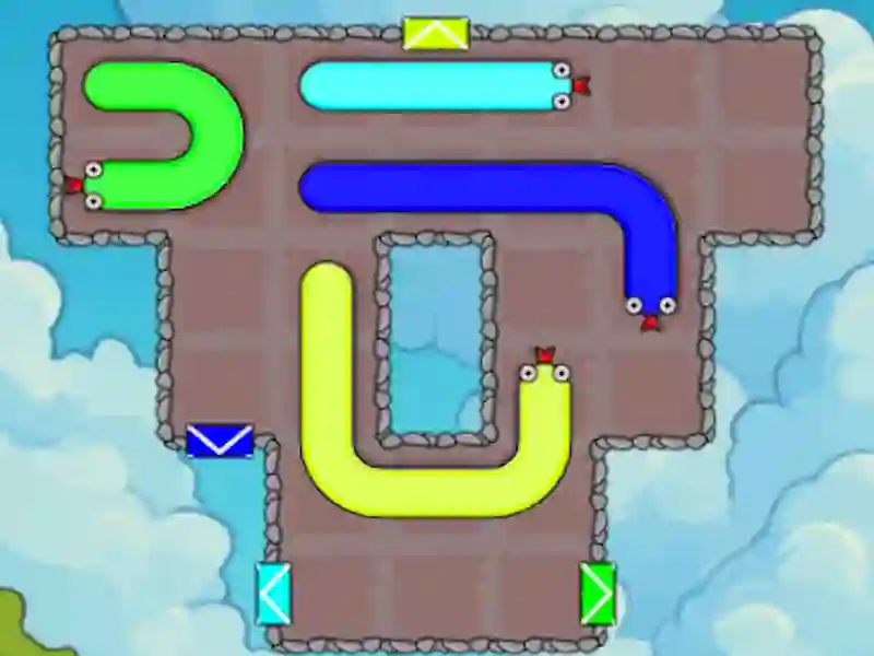 Spel Slither Escape aanlyn