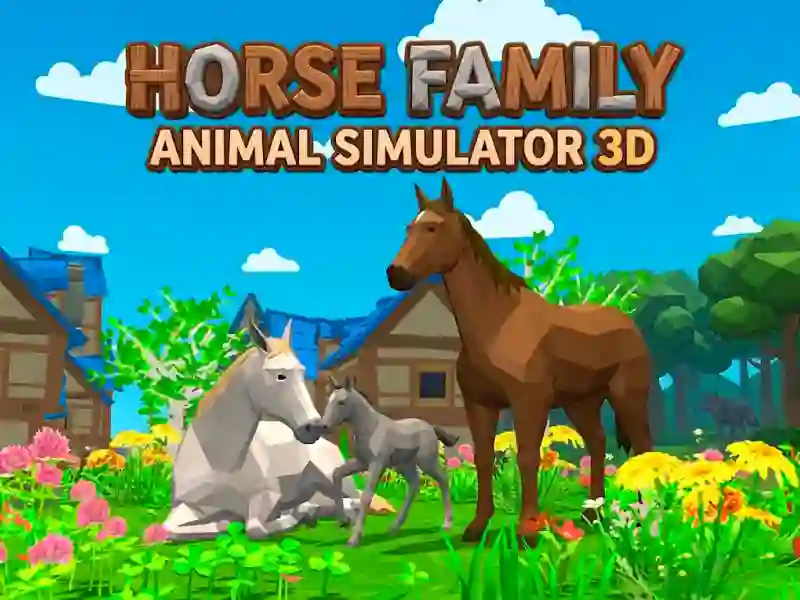Spel Horse Family Animal Simulator 3D aanlyn