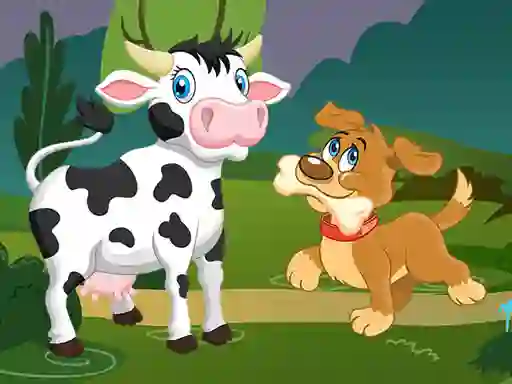 Spel Domestic Animals Memory aanlyn
