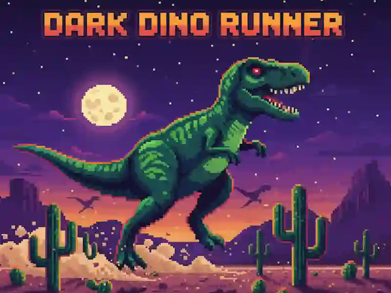 Spel Dark Dino Runner aanlyn