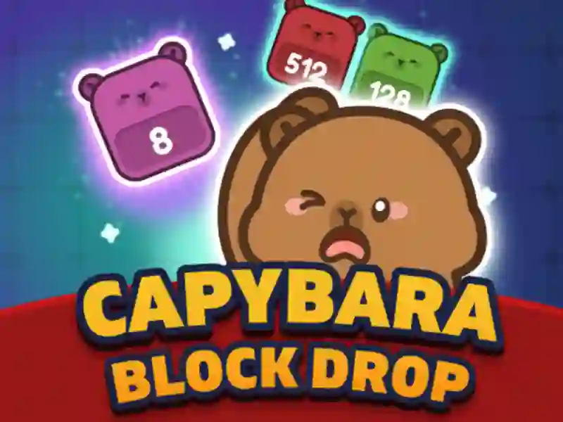 Spel Capybara Block Drop aanlyn