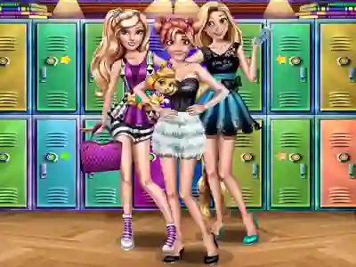 Spel Princesses College Day aanlyn
