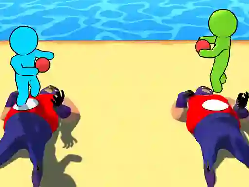 Spel Dodge Ball Jump aanlyn