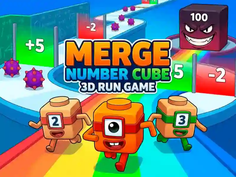 Spel Merge Number Cube 3d Run Game aanlyn