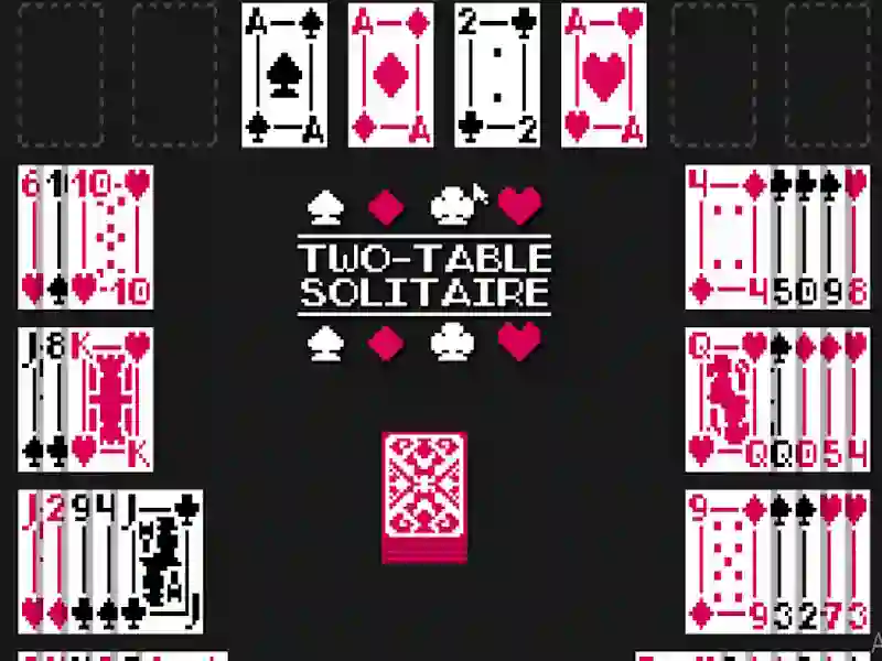 Spel Two-Table Solitaire aanlyn