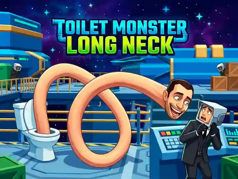 Spel Toilet Monster Long Neck aanlyn