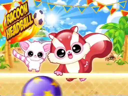 Spel Racoon Headball aanlyn