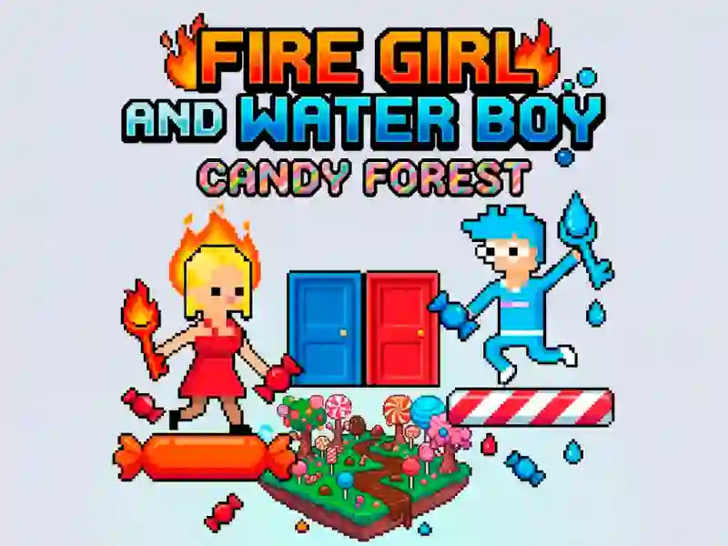 Spel Fire Girl and Water Boy Candy Forest aanlyn