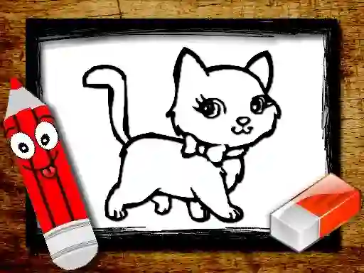 Spel Back to School: Animals Coloring Book aanlyn