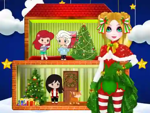 Spel Christmas Puppet Princess House aanlyn