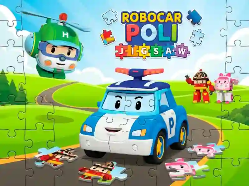 Spel Robocar Poli Jigsaw aanlyn