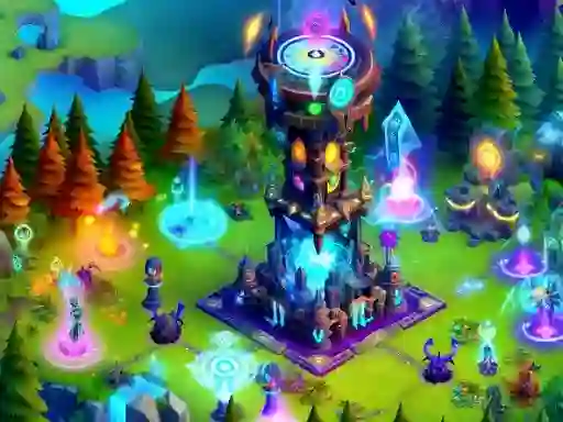 Spel 2D Fantasy Tower Defence aanlyn