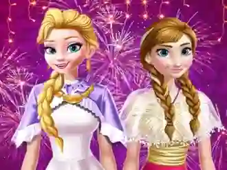 Spel Ellie and Annie New Year Eve Party aanlyn