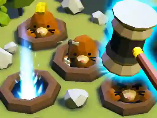 Spel The Mole Knocker aanlyn
