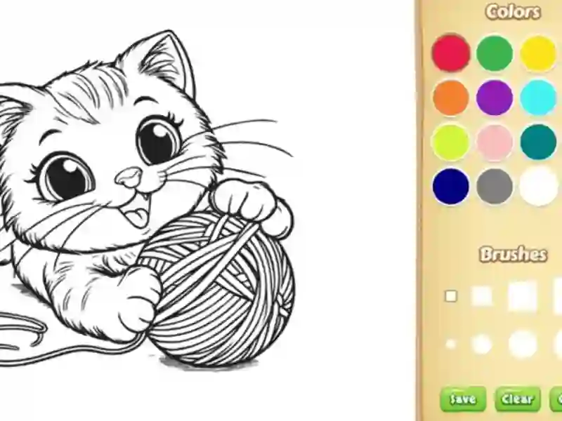 Spel Cat Coloring Book aanlyn