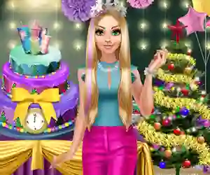 Spel Blondie Winter Party aanlyn